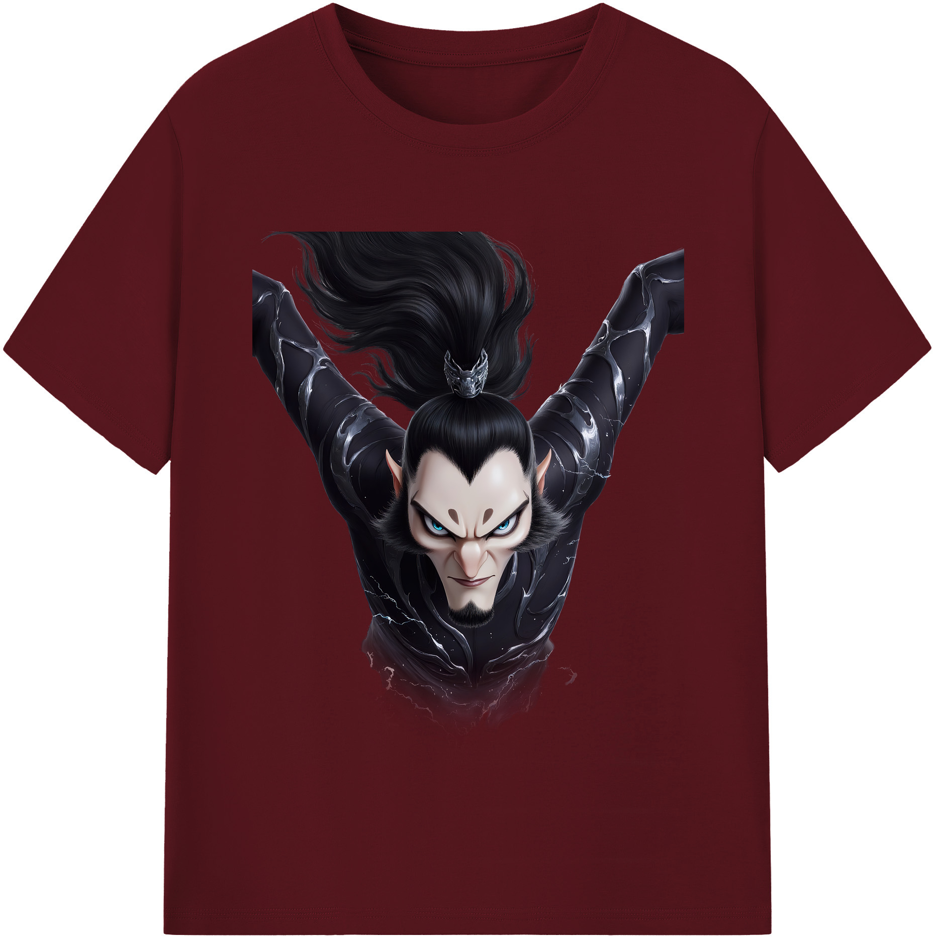 （画像用） Ne Zha 2 ナタ 魔童の大暴れ 綿100％半袖Tシャツ（フロントプリント）
